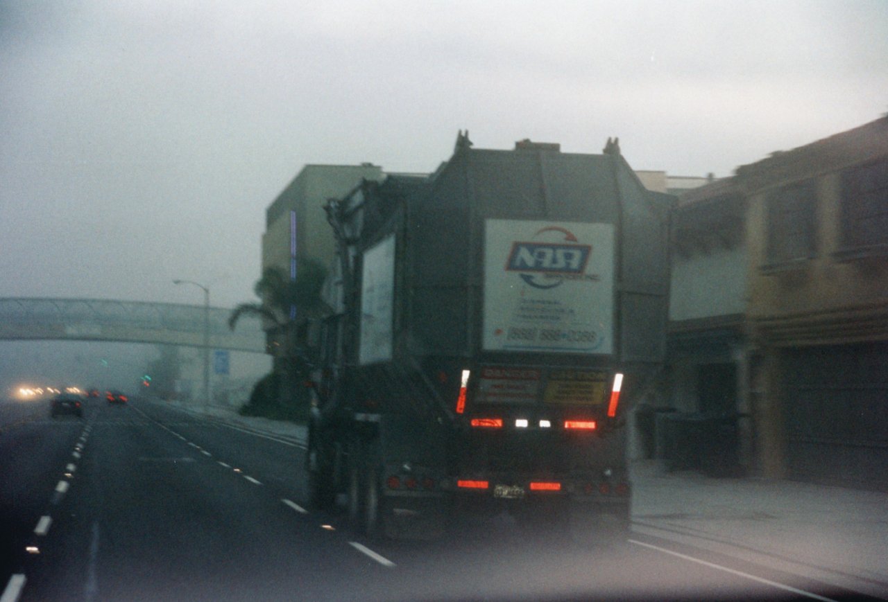 Trash truck company in Santa Monica called NASA